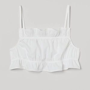 H&M ruffle crop top